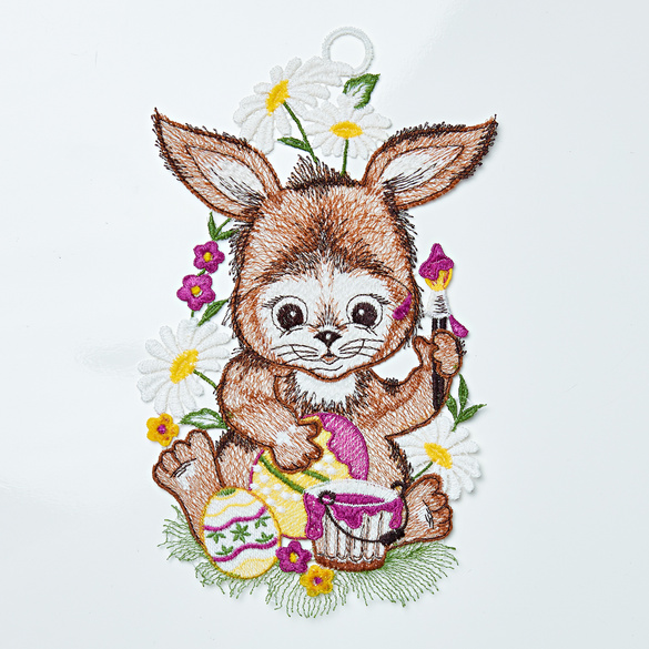 Suspension en textile "Lapin"