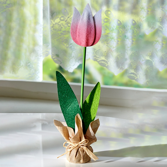 Tulipe décorative, rosé