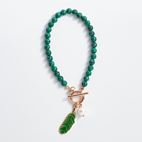 Bracelet malachite, vert