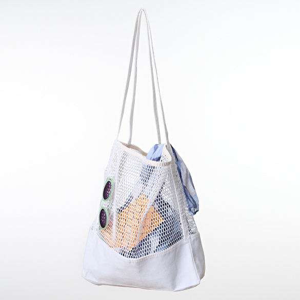 Cabas filet, blanc