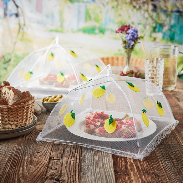 Cloches Alimentaires Pliables En Maille – Lot De 2 – Protection Anti-insectes – 44x44x30 Cm