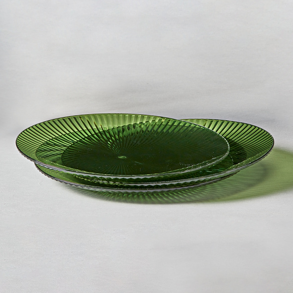 Assiette à Dessert Memento Table En Céramique - Diamètre 20 Cm, Citron Vert, Peinte à La Main En Italie, Lave-vaisselle