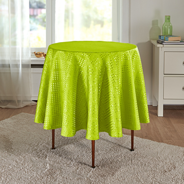 Nappe jaune-vert, Ø 160 cm