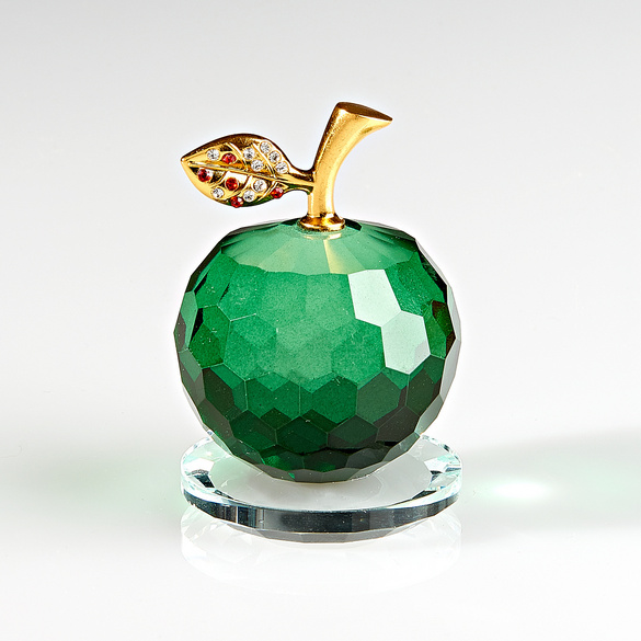 Pomme Artificielle Verte En Mousse - Déco Maison, Mariage, Accessoire Photo - Fruit Factice Réaliste - 8x7 Cm