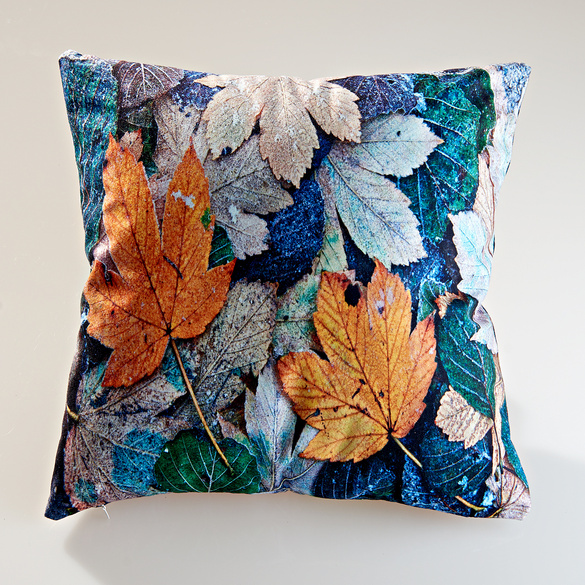 Housse de coussin "Feuilles" 45x45 cm