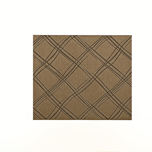 Tapis "Losange", marron, 52 x 60 cm