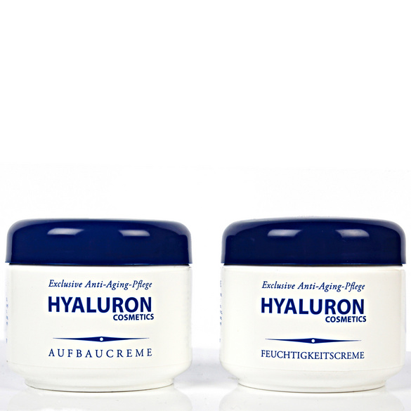Lot de 2 soins à l’acide hyaluronique “crème régénérante et hydratante“