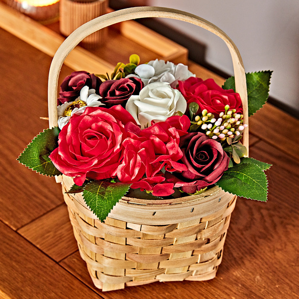 Panier "Fleurs de savon"