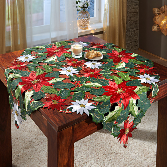 Surnappe "Poinsettia", 85 x 85 cm