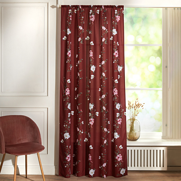 Rideau Vlavia bordeaux 140 x 230 cm