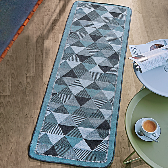 Tapis « Ischia » vert anis 60 x 170 cm