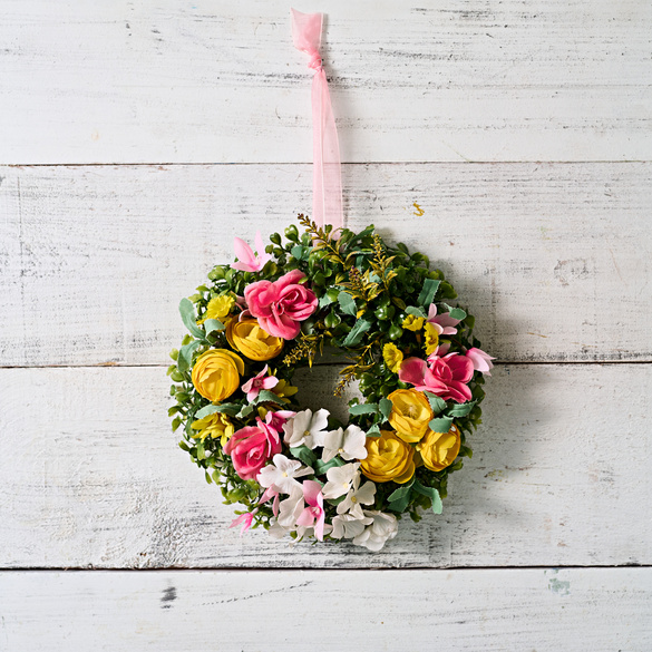 Couronnes de fleurs séchées, Ø 26 cm