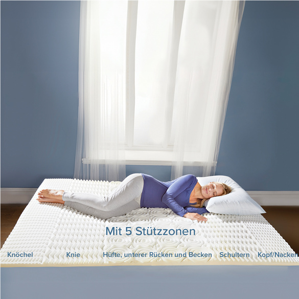 Surmatelas à 5 zones 90x200x4 cm Java