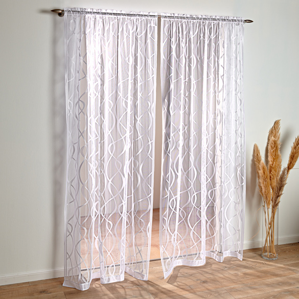 Rideau, blanc, 140x230 cm