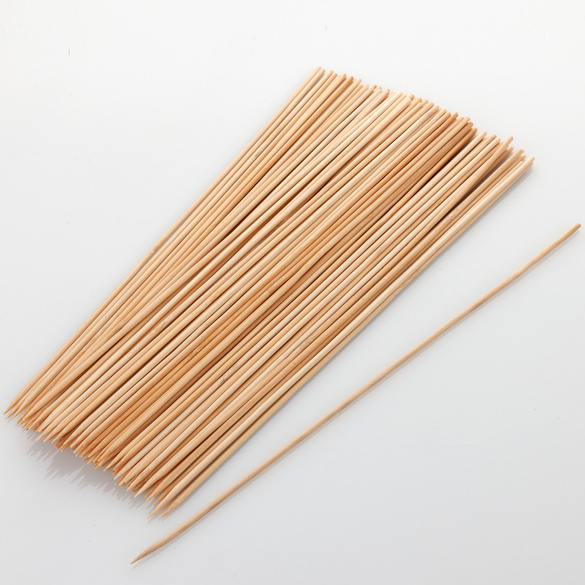 Lot de 100 piques en bambou, 15 cm