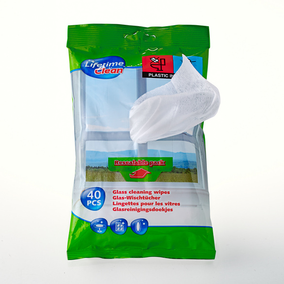 Lot de 40 lingettes vitres