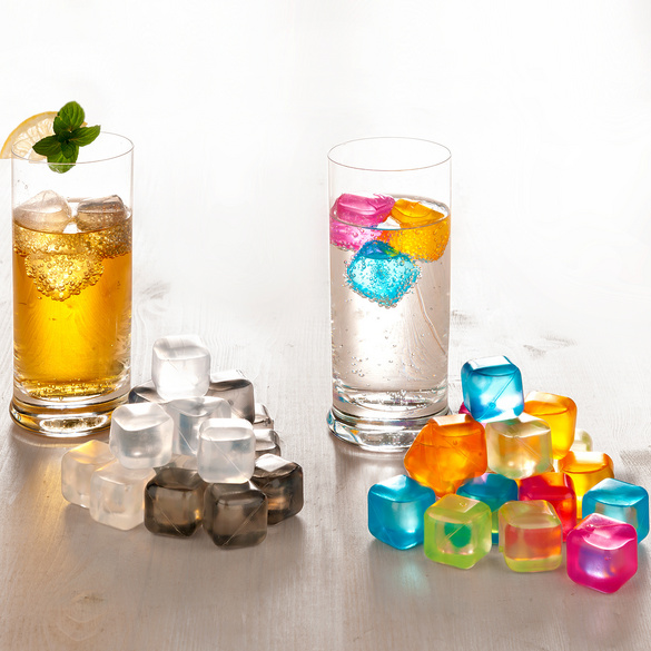 Glaçon réutilisable, glaçons en plastique recongelés réutilisables, pour  boissons, cocktails comme le whisky, le vin ou le café, formes carrées en