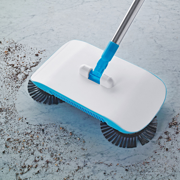 Balai mécanique, blanc/bleu