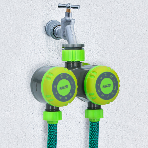 Minuterie double pour robinet