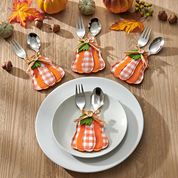 Lot de 2 porte-serviettes Citrouille