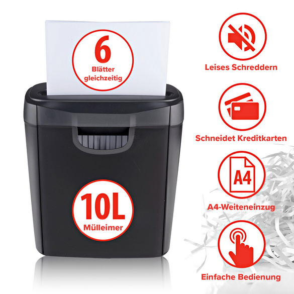 Destructeur de documents avec bac collecteur