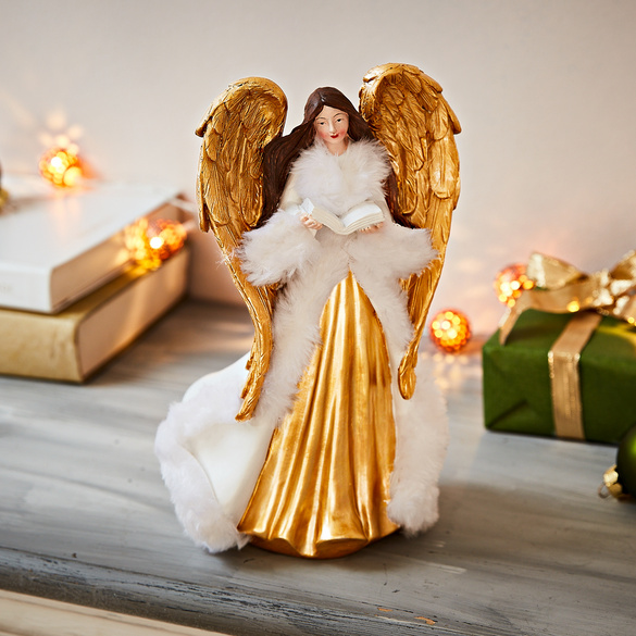 Figurine ange couché sur une boule le lot de 2 anges