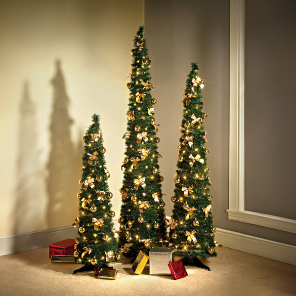 Sapin pliable décoré 120 cm
