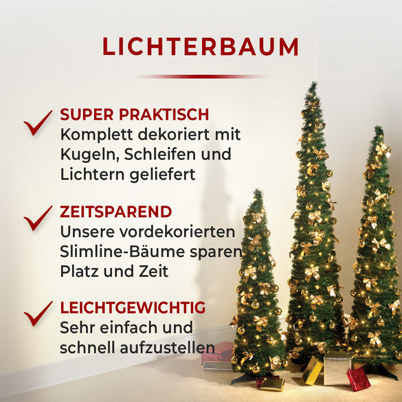 Sapin pliable décoré 120 cm