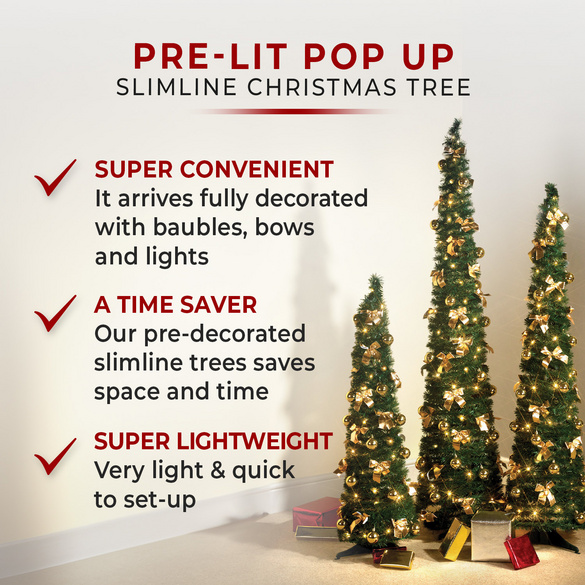 Sapin pliable décoré 120 cm