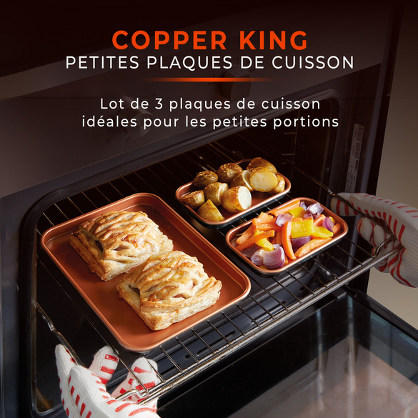 Mini-plats, lot de 3 cuivré
