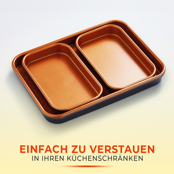 Mini-plats, lot de 3