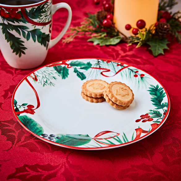Assiette à dessert Branche de sapin