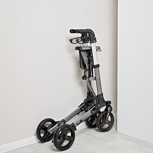 Déambulateur premium en aluminium anthracite