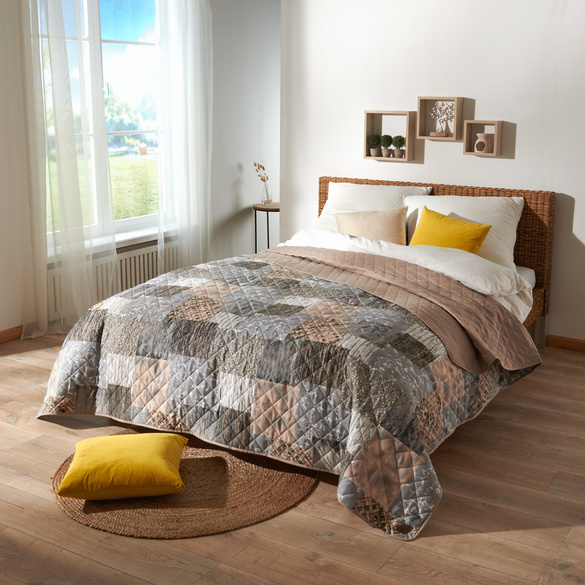 Couvre-lit style patchwork