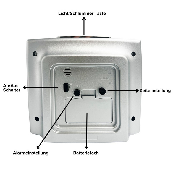 Réveil avec chiffres lumineux