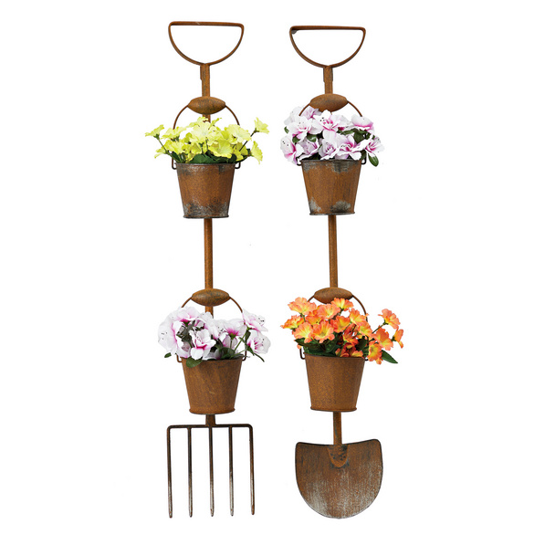 Lot de 2 pots de fleurs rustiques Gainsborough