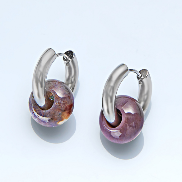 Boucles d'oreilles "Améthyste" Amélie di Santi