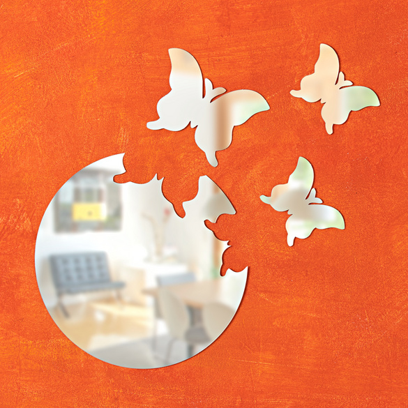 Lot de 4 autocollants muraux "Papillon" Eldo