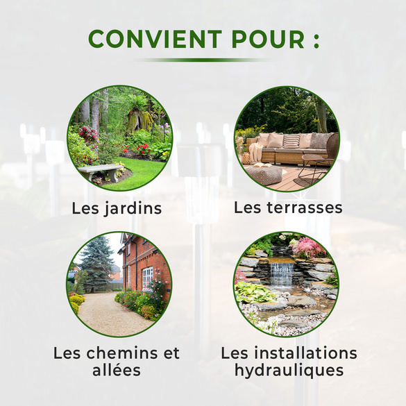 Lot de 4 lampes de jardin Gainsborough
