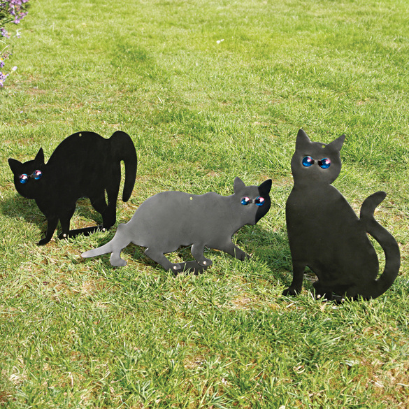 Lot de 3 épouvantails Chats Gainsborough