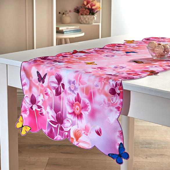 Chemin de table "Papillons" 40 x 140 cm