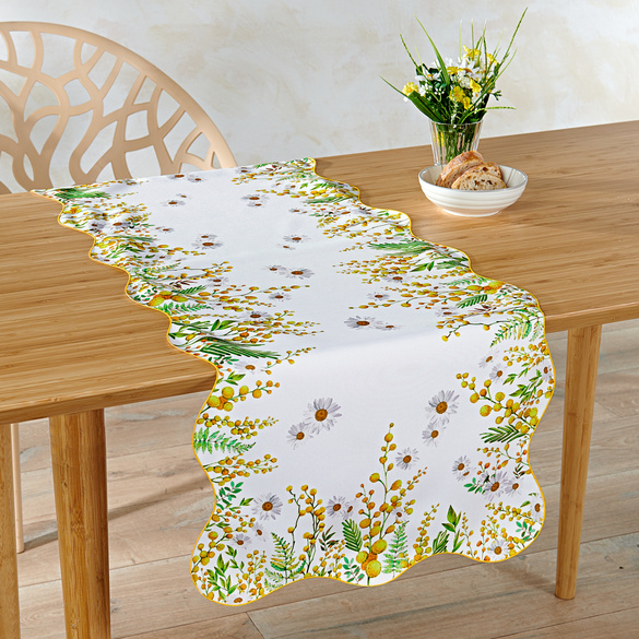Chemin de table "Marguerites" 40 x 140 cm