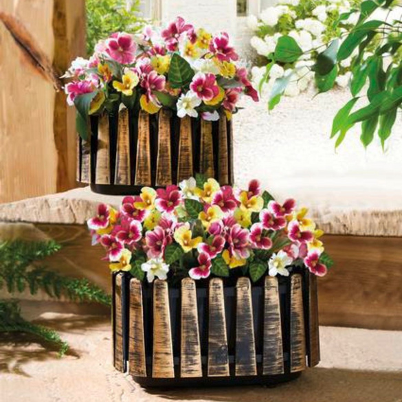 Jardinière rustique, marron Gainsborough