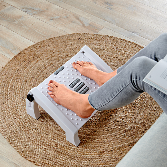 Repose-pieds réglable avec fonction massage