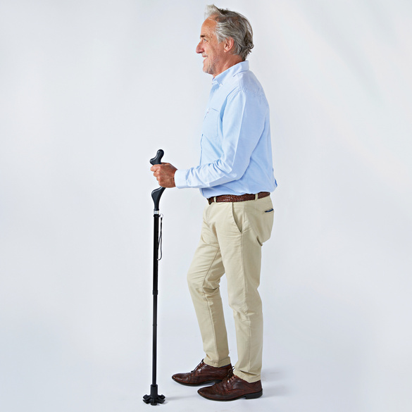 Canne de marche qui corrige la posture