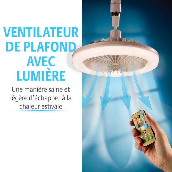 Ventilateur de plafond avec lumière Bergström