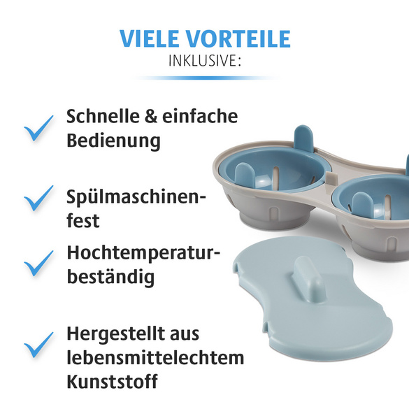 Pocheuse à œufs pour micro-ondes 2 en 1 Basilico