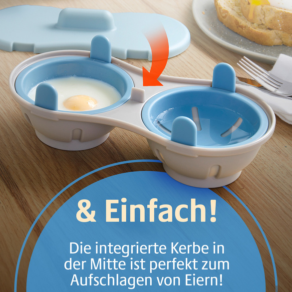 Pocheuse à œufs pour micro-ondes 2 en 1 Basilico