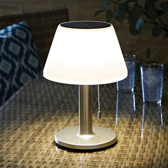 Lampe de table solaire, blanc, Gainsborough