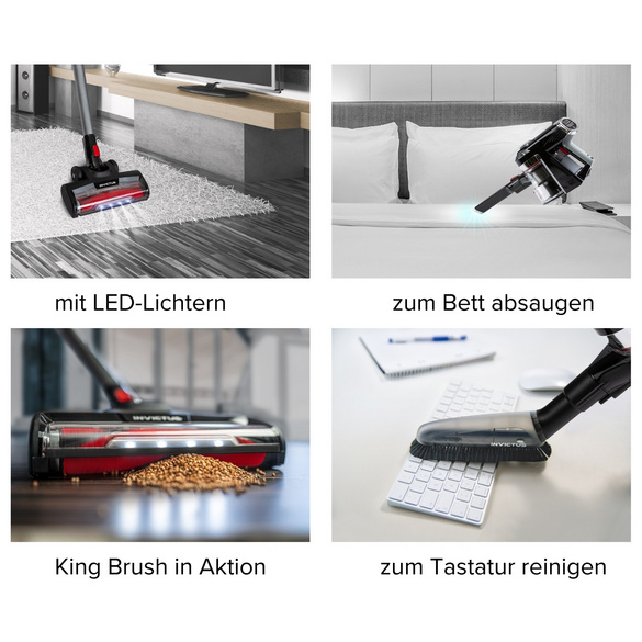 Invictus X9 aspirateur sans sac à batterie 21 pcs.